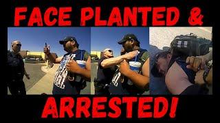 Frauditor Fool Face Planted on Sidewalk & Arrested!