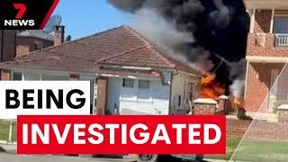 Neighbours have made a desperate effort to battle a large house fire in Merrylands | 7NEWS