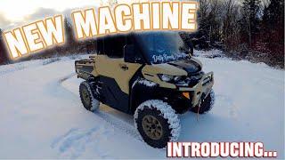 506SXS & ATV - Meet the NEW Rider 2025 Can am Defender Walk Around  Snow Storm Ride  Saint John NB