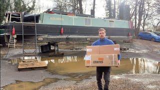 321. DIY install of new COINTRA water heater on the Narrowboat