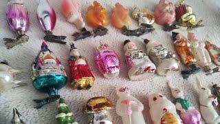 СОВЕТСКИЕ ёлочные игрушки. Обзор новых РЕДКИХ игрушек. Retro Christmas tree toys USSR