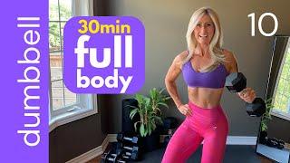 STRENGTH WORKOUT at home with dumbbells [30min, full body]