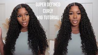 Super Defined Curly HD Frontal Wig Tutorial ft. MegaLook Hair