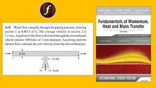 Chapter 4 Q4.18 | Fundamentals of Momentum Heat and Mass Transfer | Welty, Rorrer, Foster