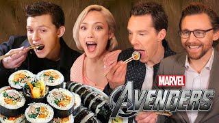 AVENGERS Actors React to Korean Food!!