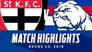 St Kilda v Western Bulldogs Highlights | Round 20, 2018 | AFL