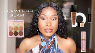 How to Achieve Flawless Makeup using only 5 products. VERY DETAILED- Beginner Friendly. WOC MAKEUP