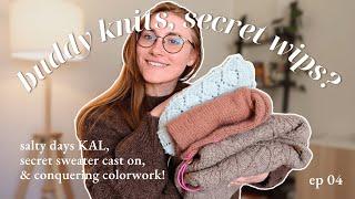 cast on fever, secret WIPs, beginner colorwork, & knit alongs! | unraveled knitting podcast ep 04