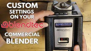 How to CUSTOM SETTINGS | program your Blendtec blender | Connoisseur 825 / Stealth 885