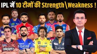 IPL Auction में 10 Teams की Strength\Weakness, Here's complete analysis of all teams after Auction!