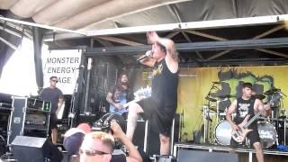 The Black Dahlia Murder - Goat of Departure - Live 8-3-13 Vans Warped Tour