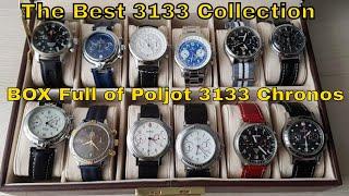 The Best Mechanical Chronograph under 500: BOX FULL OF THEM: Poljot 3133 collection