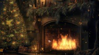  Live Christmas Cozy Fireplace Interior | Relaxing Holiday Ambiance