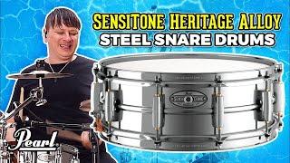 Pearl SensiTone Heritage Alloy Steel Snare Drums