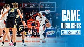 Michigan at Illinois | HIGHLIGHTS | Big Ten Women's Basketball | 03/02/2025