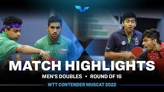 Harmeet D./Manav V. T. vs Mohammed A. M./Bader A. J. | MD | WTT Contender Muscat 2022 (R16)