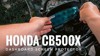 HONDA CB500X accessories dashboard screen protector installation