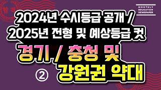 [2편-2024년 경기,충청,강원, 약대 합격자 수시 등급 컷 및 25 예상 등급선 공개] 3편으로 구성된  약학과 입시 분석 자료입니다. 1편-메이저,인서울/3편-경상,전라,제주