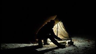 오두막 텐트와 새로운 미니 화목난로 winter camping with pomoly x ti mini wood stove  #pomoly #bushcraft #미니멀캠핑