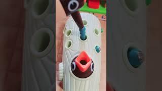 FUN FEEDIMG HUNGRY BIRD #woodpeckerbird #viralshort #asmr #howto