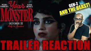 YOUR MONSTER MOVIE TRAILER REACTION! GEN Z AND THE BEAST! Melissa Barrera Tommy Dewey Vertical