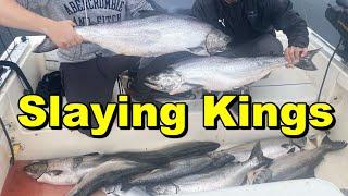 The BEST Salmon Fishing in the WORLD?! (Incredible Lake Ontario King Salmon Action)