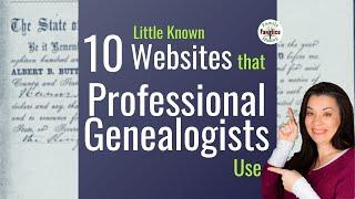 10 Little-Known Free Genealogy Websites Professionals Use