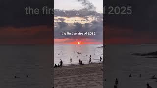 2025's first sunrise #cronullabeach #sydneyaustralia #sydney #sunrise #sunriselove #beach #australia