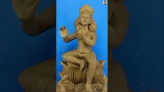 How to Make a Big Saraswati Idol Using Clay | Complete Process #Saraswati Idol making #SaraswatiIdol