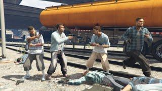 GTA 5 NPC Wars Part 110 - Astecas vs Armoured Guard