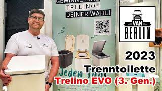 Messeneuheit Trenntoilette Trelino EVO für 299 € | Trockentrenntoilette in 3 Größen | Messe CSD 2023