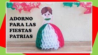 Nido de abeja - Adorno para la fiestas patrias