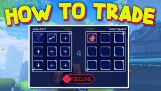 How To TRADE in JUJUTSU INFINITE! ROBLOX