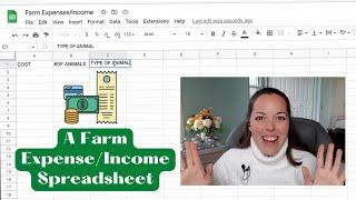 Creating A Farm Expenses+Income Spreadsheet