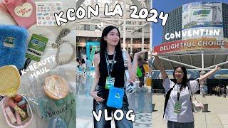 KCON LA 2024 VLOG: GRWM + outfits, convention experience, k-beauty, k-fashion & skincare haul