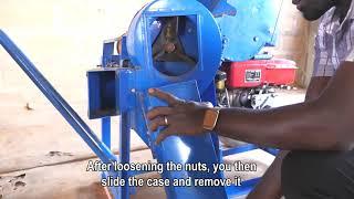 6: How to remove and replace the blower fan of your diesel-powered maize shelling machine
