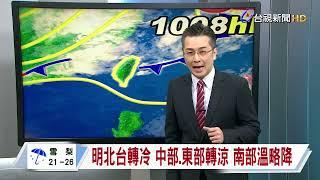 【0304台視晚間氣象】今晚明早 鋒面通過 各地陣雨或雷雨