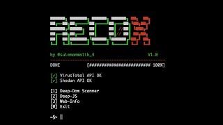 RecoX v1.0 | Master script for web reconnaissance