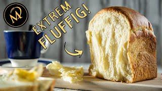 Extrem fluffiger goldener Brioche Buttertoast