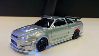 Unboxing RC Drift GTR R35 15km/h 4304 scale 1/34