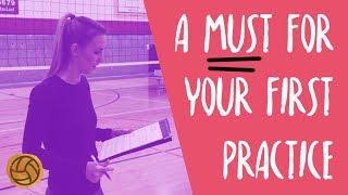 DO THIS AT YOUR FIRST PRACTICE OF THE SEASON | VOLLEYBALL COACHING ADVICE