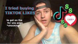 I TRIED BUYING Tik Tok LIKES TO GET ON FOR YOU