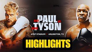 Mike Tyson VS Jake Paul | Fight Highlights