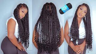 HOW TO: Long Boho Twist With Curls Using Brazilian Wool| Crochet Method