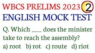 ENGLISH MOCK TEST-2/WBCS PRELIMS 2023/ENGLISH PRACTICE FOR WBCS/WBCS,PSC MISC,CLERK,SSC CGL,CHSL,MTS