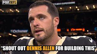 Derek Carr Shouts Out Fired Coach Dennis Allen After Saints Beat Falcons | James Skrmetta Reacts