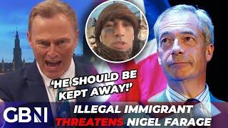 Migrant who THREATENED Nigel Farage's life to enter Britain illegally via Channel | FURIOUS clash