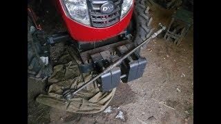 самодельная рулевая тяга для китайского мини трактора/hand-made Tie Rod