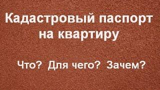 Кадастровый Паспорт на квартиру - что, для чего, зачем