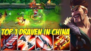 TOP 1 DRAVEN IN CHINA WILD RIFT - THIS IS WHAT HAPPENED WHEN DRAVEN HITS